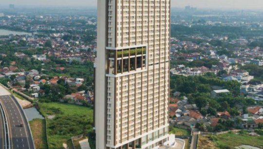 Gedung Silktown Tower Alexandria, apartemen dekat bandara soekarno hatta